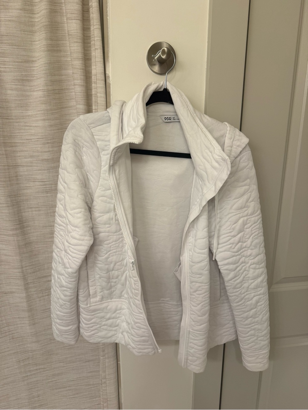 DSG White Quilted Puffer Jacket for Women